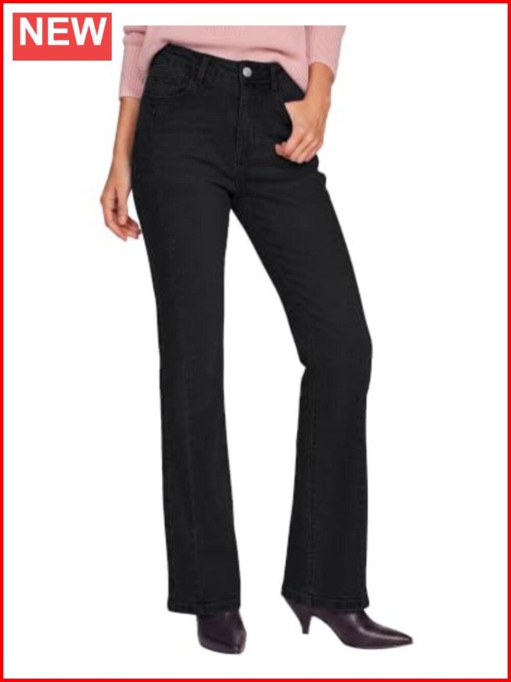 Women's High Rise Bootcut Stretch Denim Jeans 30" Inseam S-XXL